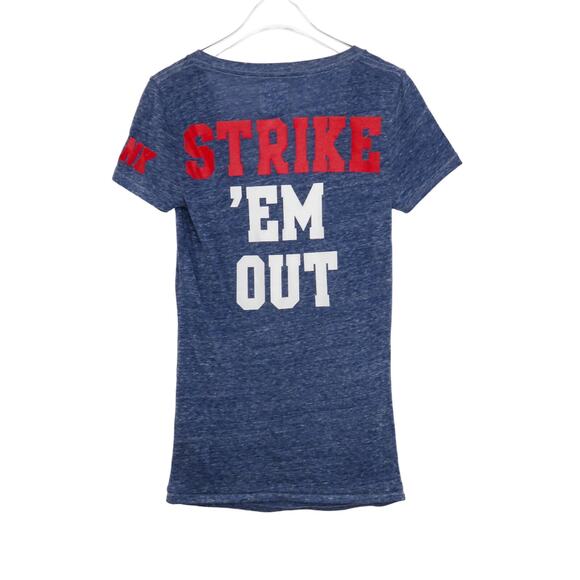 PINK Victoria's Secret Boston Red Sox Gray Short Sleeved T-Shirt XS - Picture 2 of 6